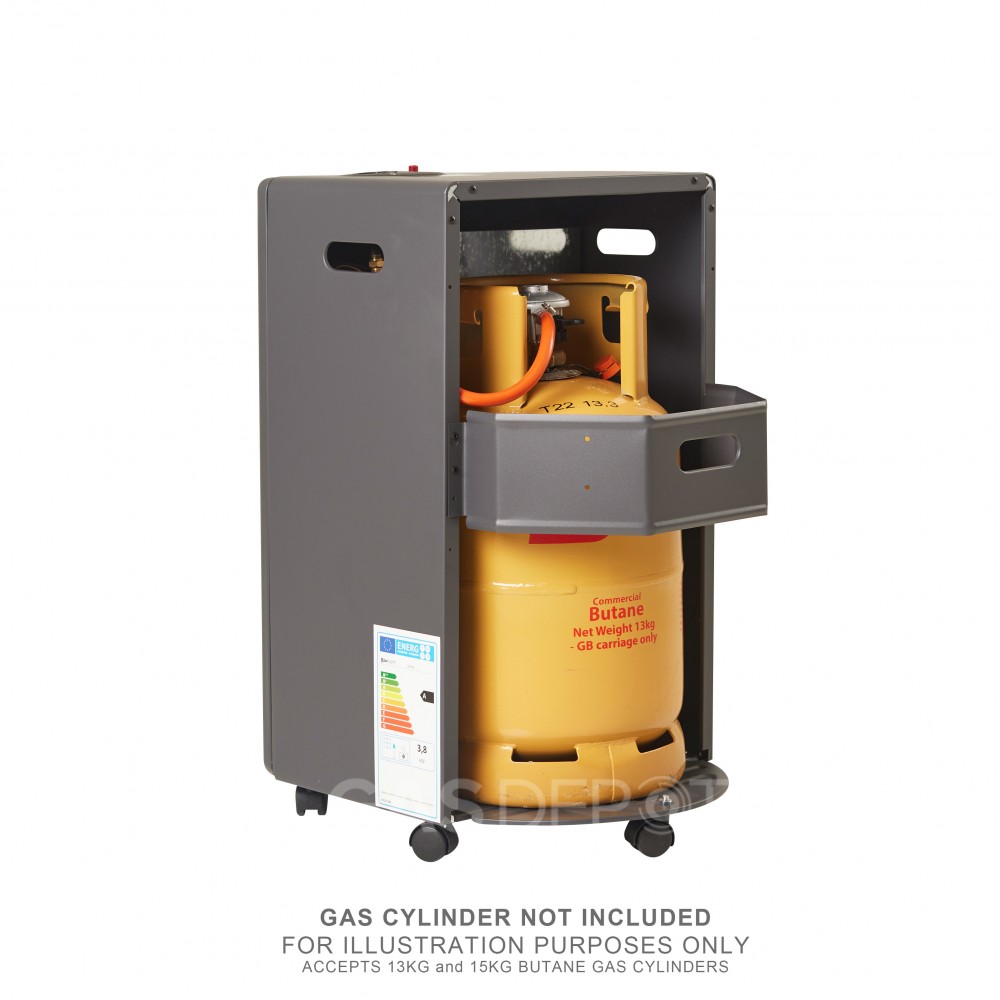 Glow Warm Blue Flame Portable Gas Heater Gas Depot UK